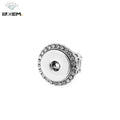 Wholesale Sublimation Interchangeable 18mm Stretch Ginger Jewelry Snap Ring for Women