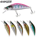 NEWMAJOR 50mm 5.2g 11-Color ABS Plastic Sinking Minnow Fishing Lure for Bass Trout Lake and Stream Fishing Wholesale