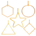 Boho Blank Stainless Steel Wire Geometric Shape Dangle Earring Rich Colors Sizes Diy Beaded Beads Fringe Hoops Designer Earrings