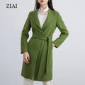 Wholesale Wool Double-sided Woolen Coat Women's A/W New Mid-length Woolen Jacket Warm Slim Double-sided Woolen Coat