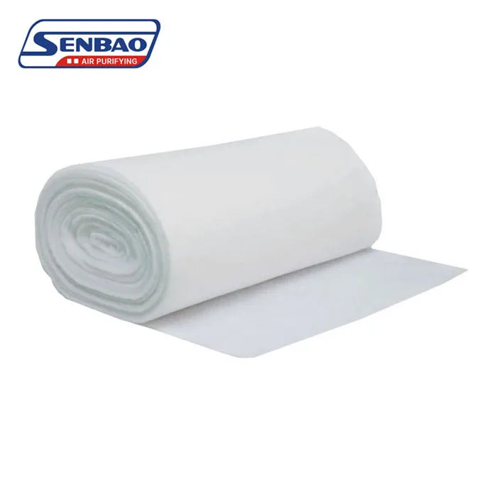 New Senbao Disposable Synthetic Fiber Filter Fabrics White/Green/Blue Cleanroom ISO9001 Certified Air Filter Rolls 45%-95%