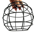 Modern Vintage Iron Hand-made Electroplated Victorian Minimalist European-style Rustic Pendant Lamp Bulb Cage Guard Traditional