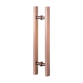 WONDER WD-A009 Modern Hotel Office Commercial Stainless Steel 304 Glass Door Handle Square Tube Thickened Rose Gold Satin