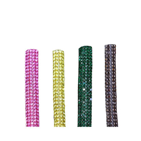 Wholesale Rhinestone Rope Shoe Accessories Vertical Arrangement Cotton Core Rhinestone Strips Sandals Charm