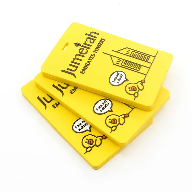 Customized Logo Work ID Card Protective Cover Plastic Name Badge PVC Luggage Boarding Pass Set Silicone Card Holder