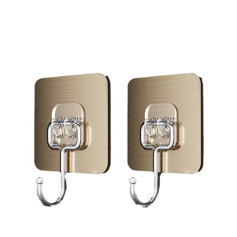 Transparent Seamless Wall Self-adhesive Hook for Kitchen Bathroom Living Room Bedroom Mug Holder Rack Hook Door Hooks