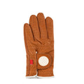 Good Quality Brown Cabretta Golf Glove With Customized Logo
