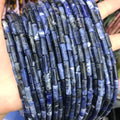 Wholesale 4 * 13mm Sodalite long tube bead Natural StoneTube Beads Cylindrical Beads For Jewelry Making