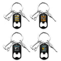 Father's Day Key Chain Color Printing Stainless Steel Bottle Opener Holiday Gift Metal Key Chain