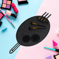 2024 New Custom Make up Brush Desktop Mat Brush Holder Makeup Tool Silicone Collapsible Mat Makeup Foundation Mixing Plate