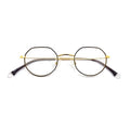 Unisex Irregular Metal Eyeglasses Frame Fashion Eyewear Vintage Full Frame Glasses for Optical