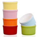 Wholesale 4oz 6oz 8oz 12oz Ramekins Oven Safe Baking Bowls Colorful Ceramic Pudding Bowl
