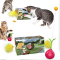 USMILEPET Wobbler Cat Toy Feather Jingle Bell Cat Supplies Detachable and Washable Teaser Stick Self-entertainment for Indoor