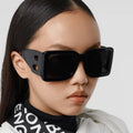 Lucky MN97076 New Modern Sunglasses Women Big Frame Square Sun Glasses Shades Sunglasses