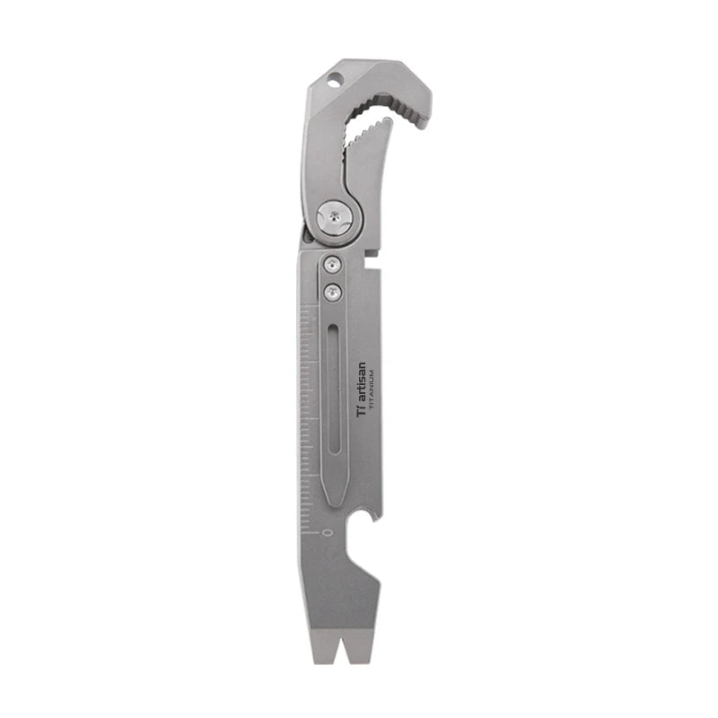 Camping Tool Titanium Portable Pocket Crowbar Screwdriver Wrench Tool Bottle Opener Outdoor Equipment Multi-function EDC