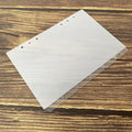 A5 clear PVC Divider for Planner Plastic Index Refill Pages with 6 Holes Loose Leaf Pvc Refill Pages with Right Tab