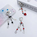 Mobile Phone Charm Fruit Strawberry Keychain Kawaii Guitar Heart Star Bow Sweet Key Chains Phone case Chain Pendant Y2K Keychain