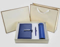 VIP Innovative Corporate Gift Set-Exquisite Handmade Leather Thermal Vacuum Mug Notebook Pen-Business Promotional New Year Gift