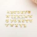 Customized Pendant OEM ODM Jewelry Finding Accessories 14K Solid Gold Letter Charm Jewelri Necklace Diy Charm