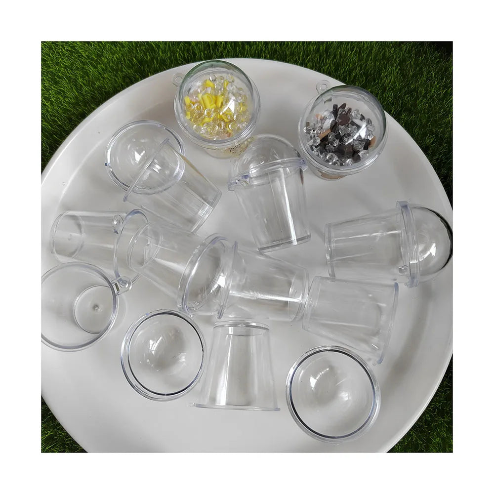 Mini Empty Cups DIY Resin Shaker Charms for Boba Tea Drinks Cup Jewelry Keychain Accessories