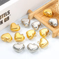 New Design Heart Shaped Pendant Hollow Polished Charms 18K Gold Plated Stainless Steel Non Tarnish Pendants for Valentines Gift