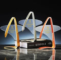 Kite Shape Gold Silver Bronze Metal Crystal Trophy Awards MH-NJ0309
