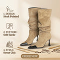 Fashion Good Quality Pointed Toe Stiletto Super High Heel Knight Ankle Dress Boot Women Ladies Shoes Botte Femme Thin Heels