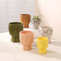 China Manufacturer Novelty Durable Dolomite Ceramic Succulent Plant Pot Flower Pot Smart Home Desktop Decor Modern Customizable