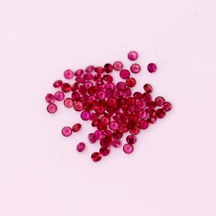 Wholesale Excellent Quality Natural Ruby Round Shape Real Ruby Stone Burma Ruby Stone Price Per Carat