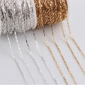 Real 14K Gold Filled Open Box Chain 1.25MM Chain Necklace Gold Jewelry Minimalist Gold Filled Chain DIY Jewelry MegaBDM