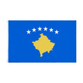 Ready to Ship 100% Polyester 3x5ft Stock Printed Kosova Kosovar Kosovo Flag