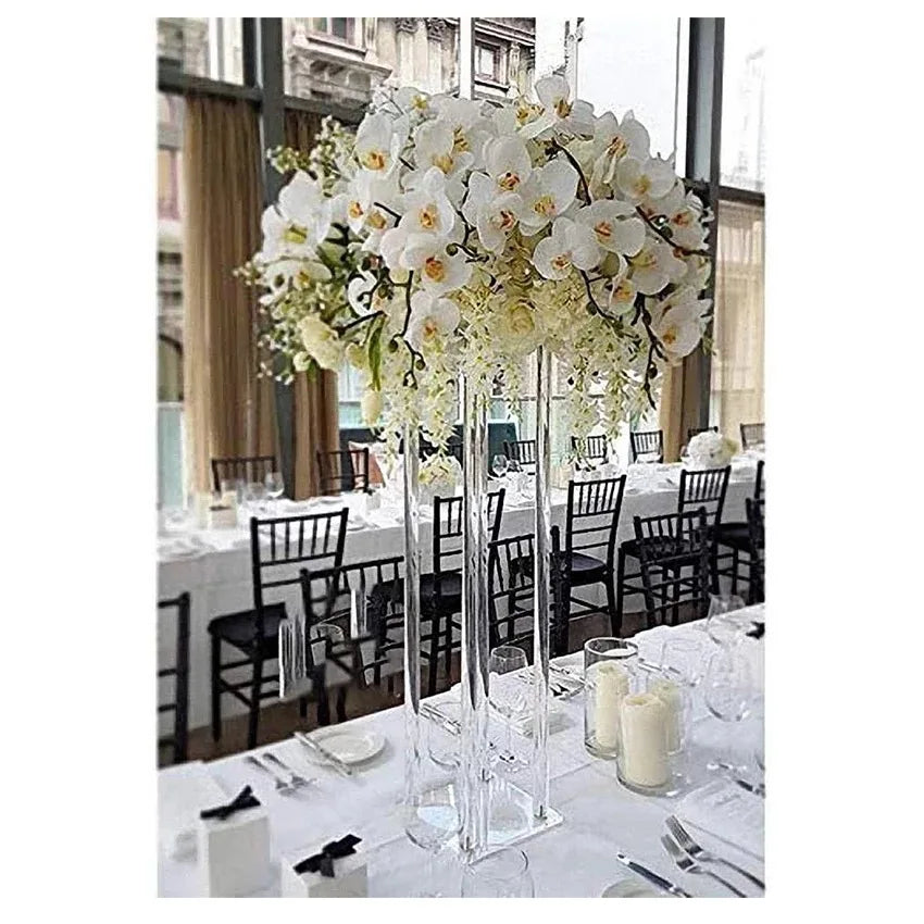 Centerpiece Decorative Acrylic Clear Frame Display Flower Stand for Wedding Decoration
