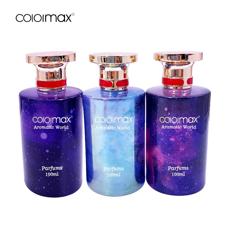 Wholesale Custom 100ml  Purple Glass Bottle Empty Perfume Bottle with Pump Spray Cap