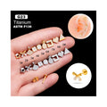 ERESI High Quality G23 Titanium Earrings ASTM F136 CZ Stud Piercing Gold Titanium Jewelry Flat Back Earrings for Women