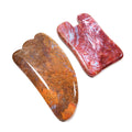 Huiying Spiky Mookaite jasper Guasha Tool Good for Health Body Equipment Spiky Guastone
