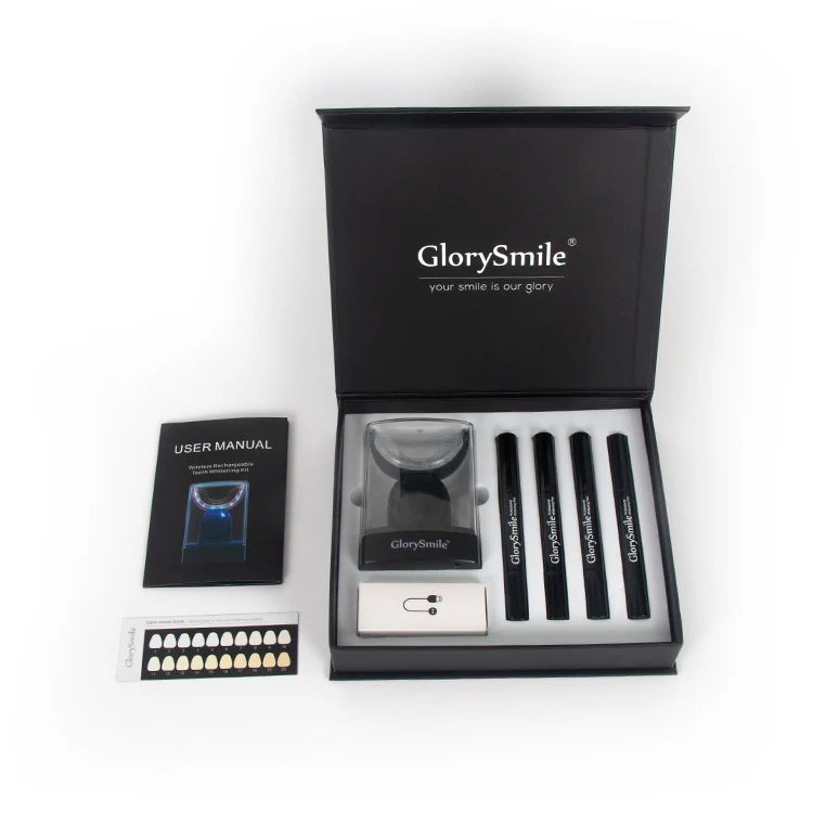 GlorySmile Professional New Launched 32 Beads LED Light 35%CP Peroxide Teeth Whitening Kit Private Label