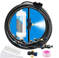Low Pressure Spray Cooling Set Dust Removal Filterable Spray System Outdoor Patio Garden Balcony Cooling System