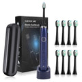 New Hot Selling Wholesale 8 Heads Family Using Waterproof Box Power Battery Soft Gift Packing Dupont Electric Sonic Toothbrush