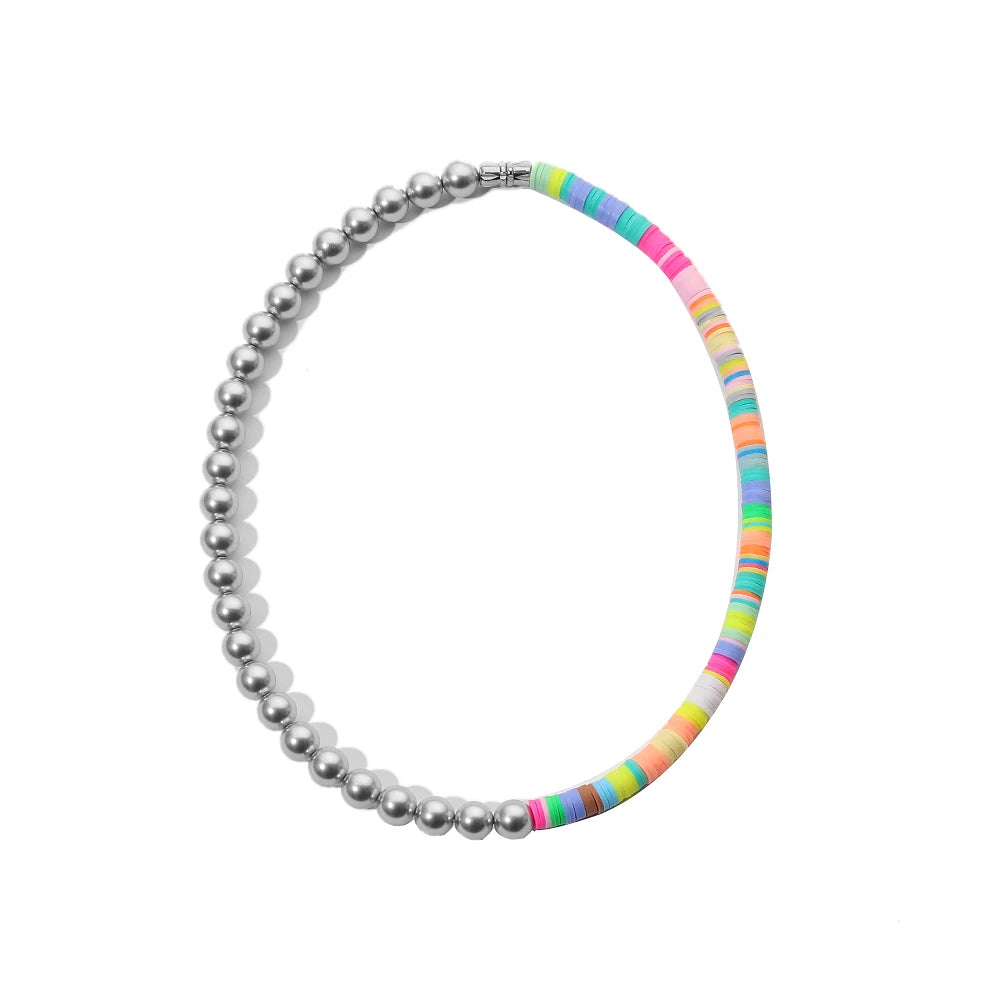 Best Gift Fashion Bohemian Statement Glass Pearl Necklace  Women Bijoux Luxury Jewelry Wholesale