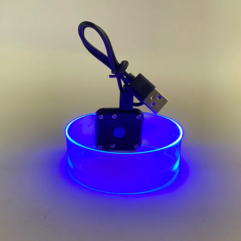Customizable LED Light-Up Wristband for Parties Weddings Graduations Ramadan Thanksgivings; Rechargeable Sound Flash Effects