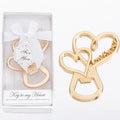 Heart Love Forever Bottle Openers for Wedding Favors to Guests Bridal Shower Party Gifts Souvenirs Decorations with Gift Box