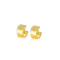 Fashion Jewelry Trendy Heart-shaped Love Earrings Women's 18K Gold-plated Zircon Simple Light Luxury Charm Wedding Party