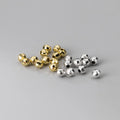 Fashion Multi Cut Beads 925 Sterling Silver 3-5mm for Bracelet Making Gold Vermeil Beads