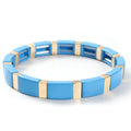 Handmade  Alloy Bracelet Boho Miyuki Tila Bead Stretch  Bracelet for Women  Relationship Bracelets  Jewelry