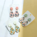 New Fashion Polymer Clay Earrings Handmade Temperament Clay Earrings for Women