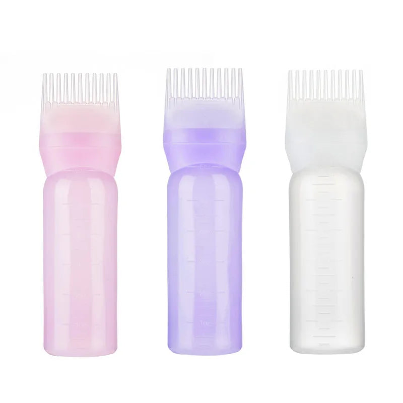 60ML Hair Dye Refillable Bottle Applicator Comb Dispensing Salon Hair Coloring Hairdressing Styling Tool Excellent Durable Flexi
