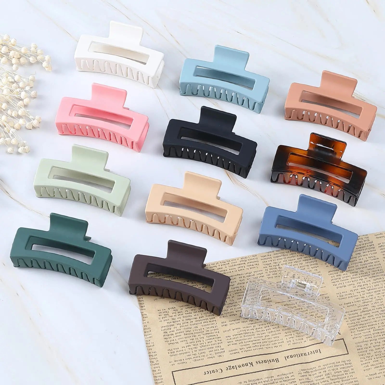 Large Strong Hold Claw Clips for Women Hair Claw Clips Matte Nonslip Large Hair Clips