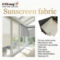 Home 30% Polyester 70% PVC Flame Retardant 1080 Window Sunscreen Fabric 5% Openness  Roller Blinds Curtain Fabric Blackout