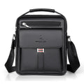 Customized LOGO Fashion Multi Functional PU Leather Crossbody Bag for Work Business Large Capacity Men's Gift Shoulder Bag