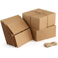 Custom Brown Kraft Gift Packaging Box with Lid for Candle Display Christmas Party Favor Decorative Paper Present Boxes
